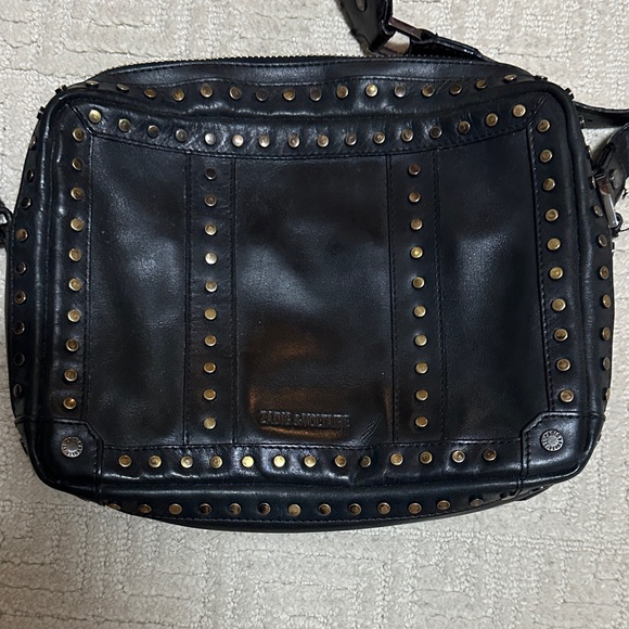 Zadig & Voltaire Handbags - Zadig & Voltaire Black Crossbody Bag with Gold Accents